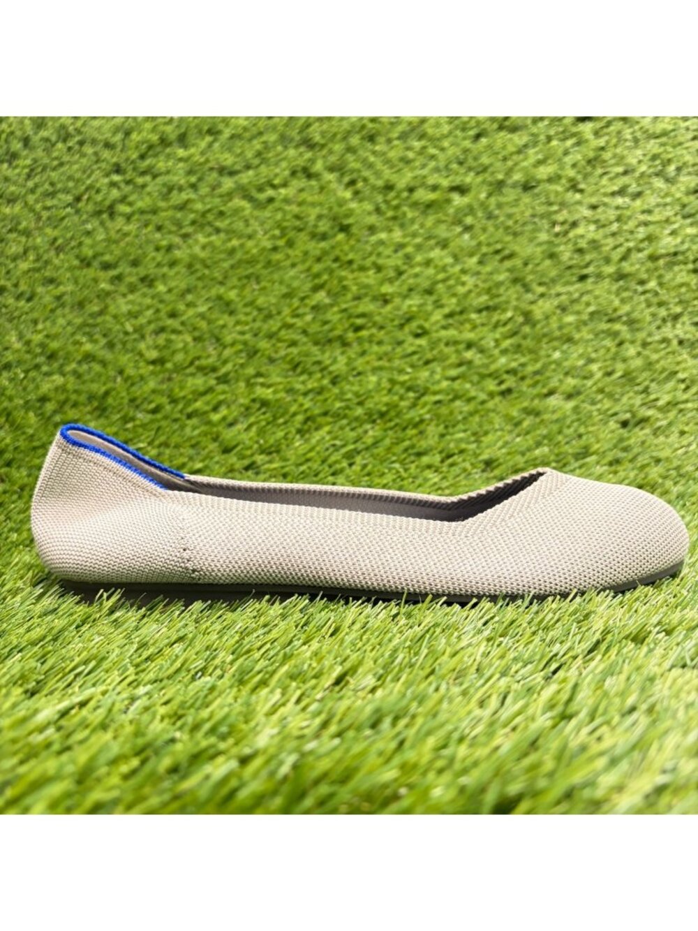 Rothy's The Flat Womens Size 7.5 Gray Casual Classic Slip On Ballet Flats Shoes